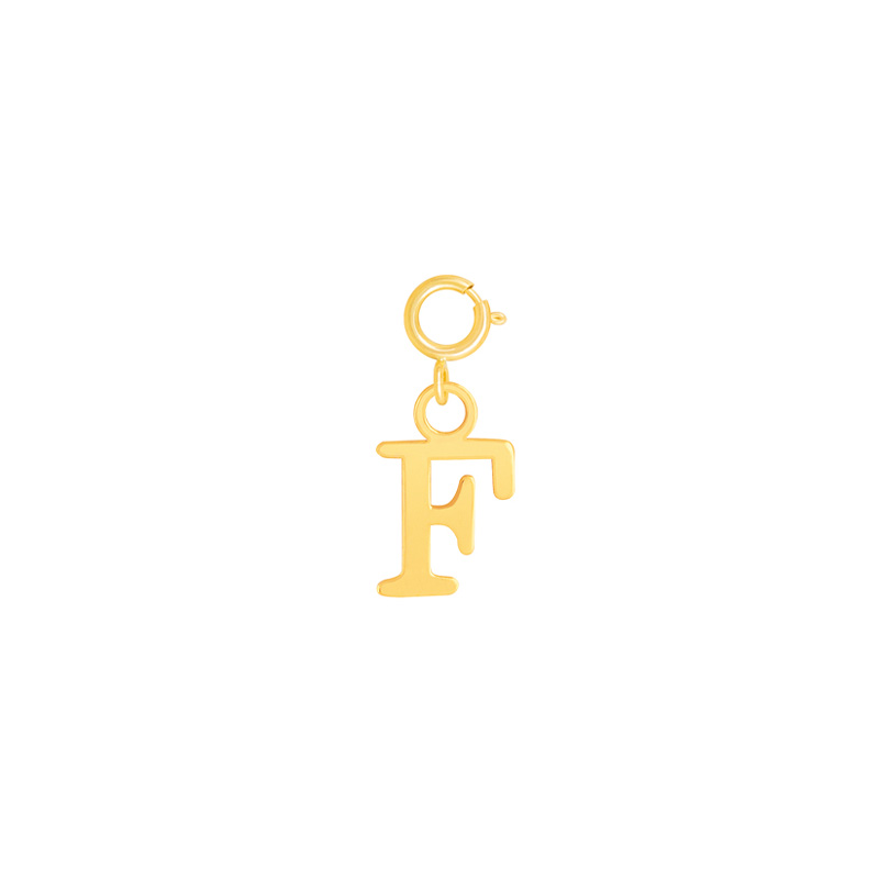 آویز طلا حرف F