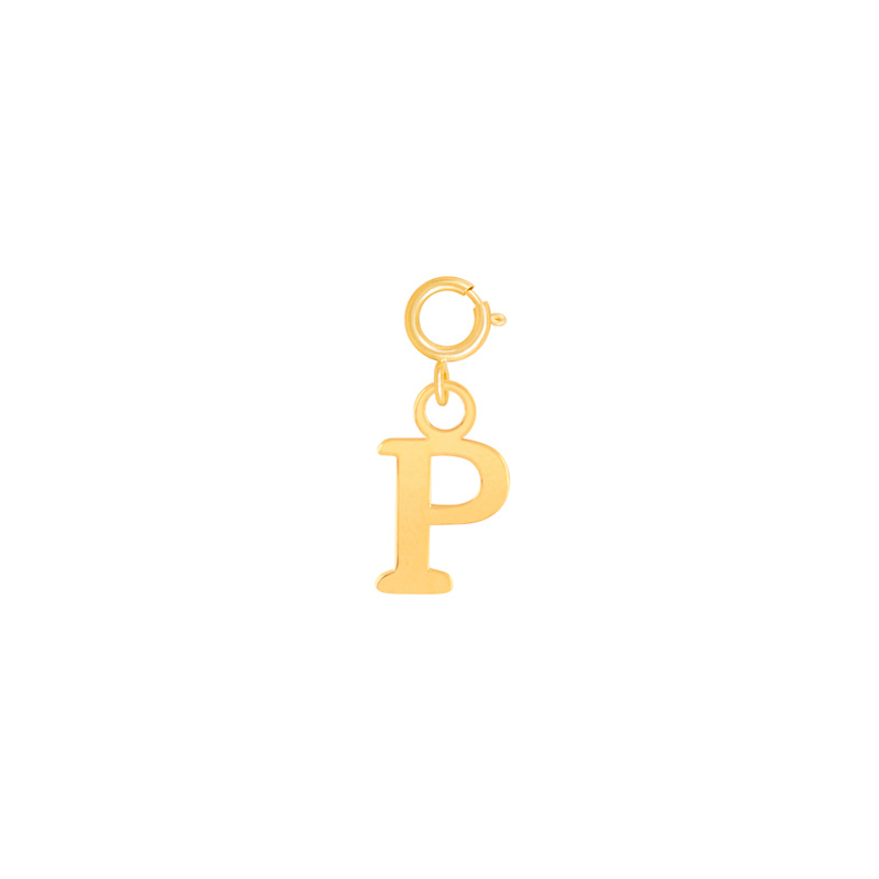 آویز طلا حرف P